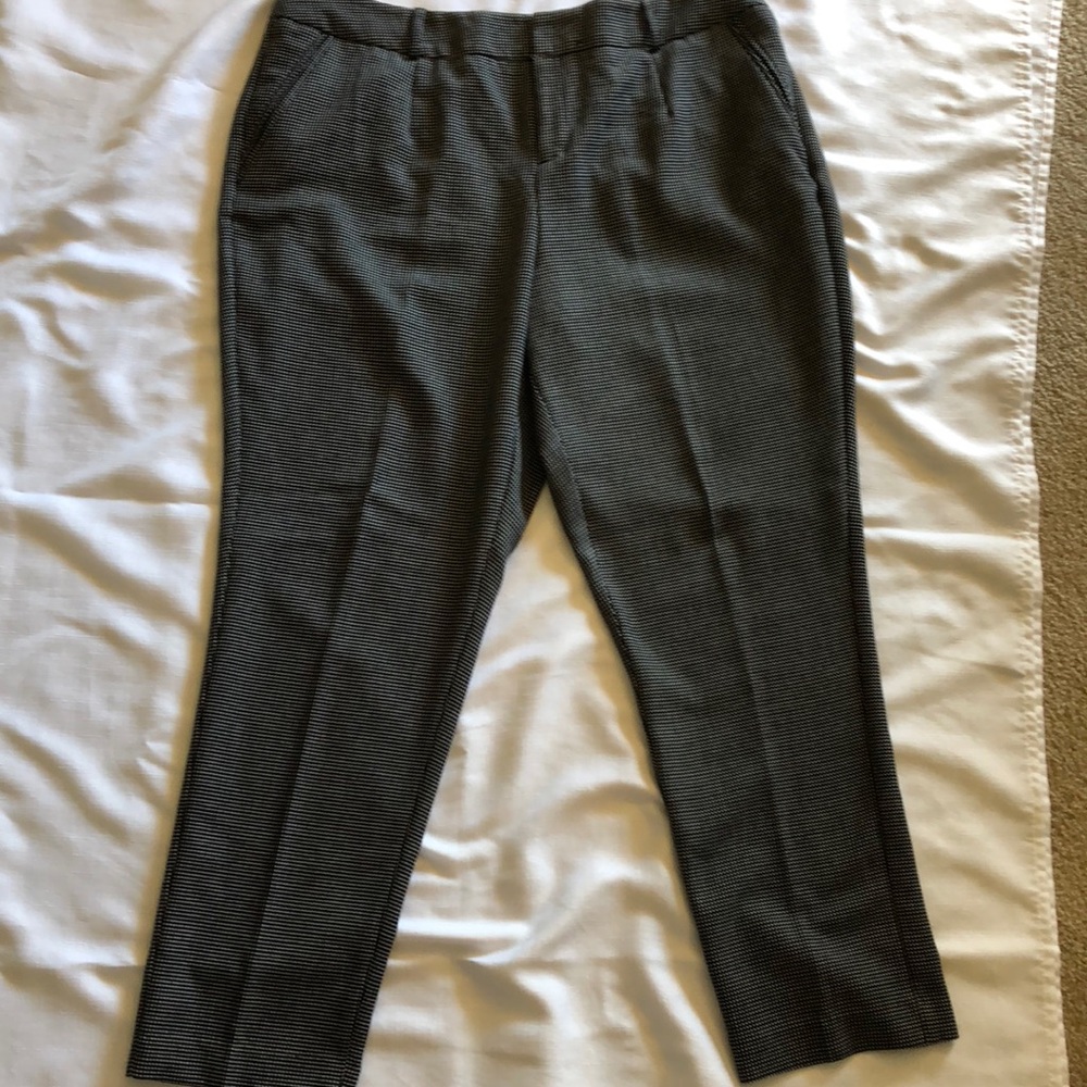 *2 for $10.00 /  Ladies Petite Black Dress Slacks w/ Dot Pattern